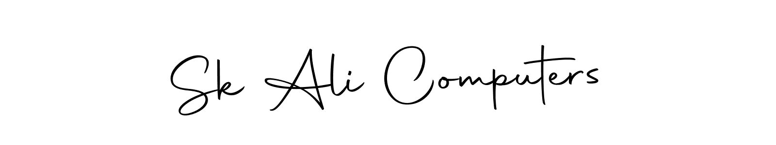 Make a short Sk Ali Computers signature style. Manage your documents anywhere anytime using Autography-DOLnW. Create and add eSignatures, submit forms, share and send files easily. Sk Ali Computers signature style 10 images and pictures png