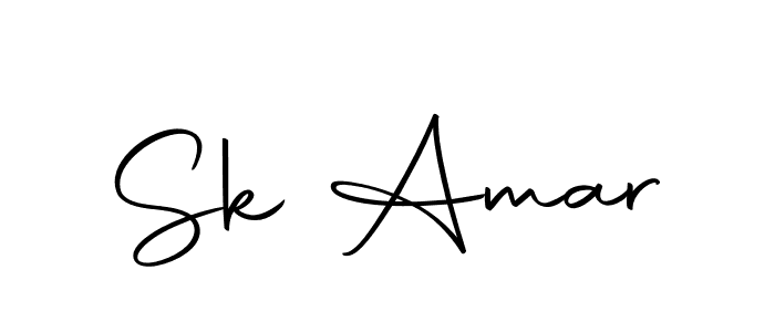 How to make Sk Amar name signature. Use Autography-DOLnW style for creating short signs online. This is the latest handwritten sign. Sk Amar signature style 10 images and pictures png