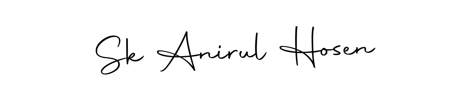 You can use this online signature creator to create a handwritten signature for the name Sk Anirul Hosen. This is the best online autograph maker. Sk Anirul Hosen signature style 10 images and pictures png