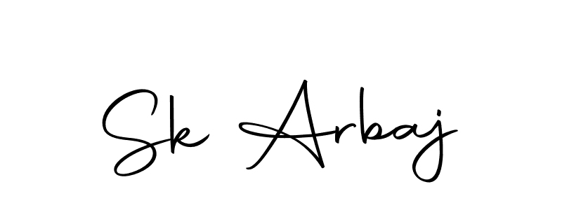 How to make Sk Arbaj signature? Autography-DOLnW is a professional autograph style. Create handwritten signature for Sk Arbaj name. Sk Arbaj signature style 10 images and pictures png
