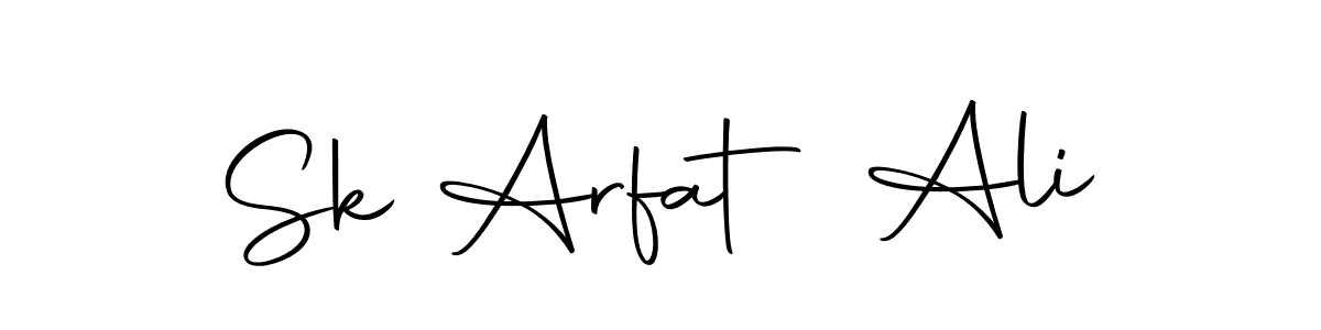 Design your own signature with our free online signature maker. With this signature software, you can create a handwritten (Autography-DOLnW) signature for name Sk Arfat Ali. Sk Arfat Ali signature style 10 images and pictures png