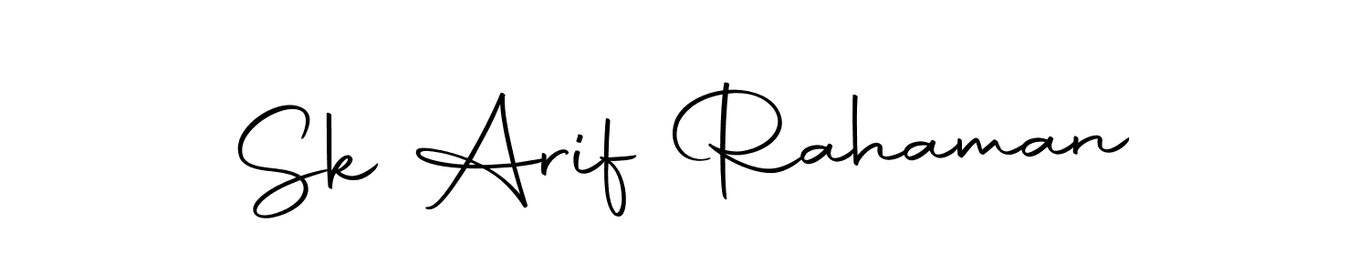 How to make Sk Arif Rahaman name signature. Use Autography-DOLnW style for creating short signs online. This is the latest handwritten sign. Sk Arif Rahaman signature style 10 images and pictures png