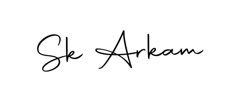 Use a signature maker to create a handwritten signature online. With this signature software, you can design (Autography-DOLnW) your own signature for name Sk Arkam. Sk Arkam signature style 10 images and pictures png