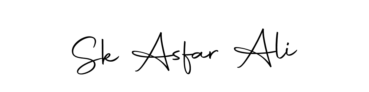 Create a beautiful signature design for name Sk Asfar Ali. With this signature (Autography-DOLnW) fonts, you can make a handwritten signature for free. Sk Asfar Ali signature style 10 images and pictures png