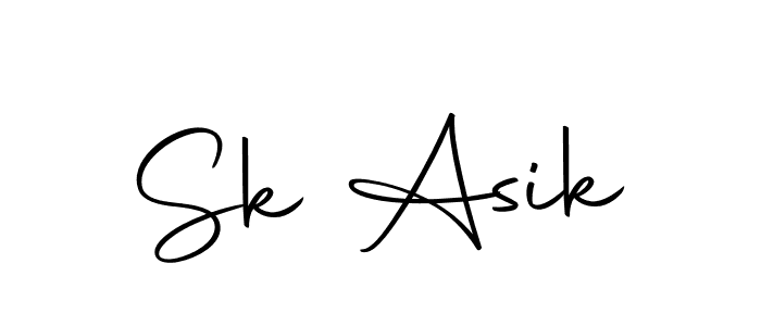 Sk Asik stylish signature style. Best Handwritten Sign (Autography-DOLnW) for my name. Handwritten Signature Collection Ideas for my name Sk Asik. Sk Asik signature style 10 images and pictures png