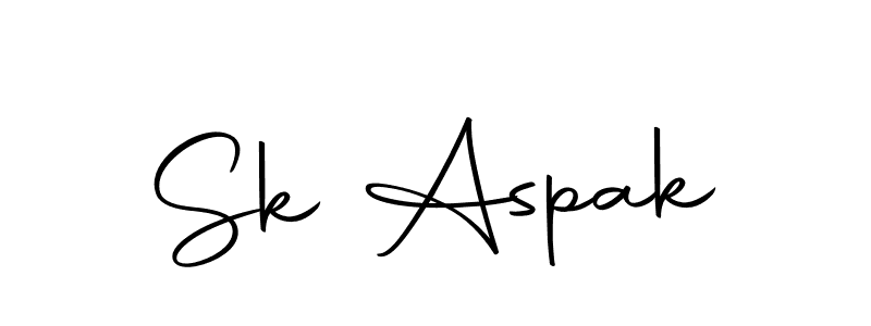 Use a signature maker to create a handwritten signature online. With this signature software, you can design (Autography-DOLnW) your own signature for name Sk Aspak. Sk Aspak signature style 10 images and pictures png