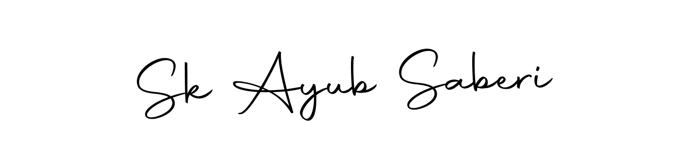 Make a beautiful signature design for name Sk Ayub Saberi. With this signature (Autography-DOLnW) style, you can create a handwritten signature for free. Sk Ayub Saberi signature style 10 images and pictures png