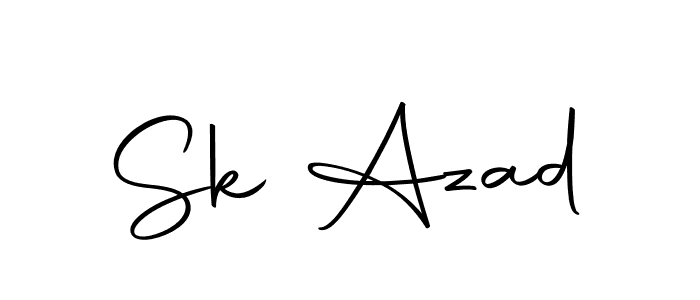 Sk Azad stylish signature style. Best Handwritten Sign (Autography-DOLnW) for my name. Handwritten Signature Collection Ideas for my name Sk Azad. Sk Azad signature style 10 images and pictures png