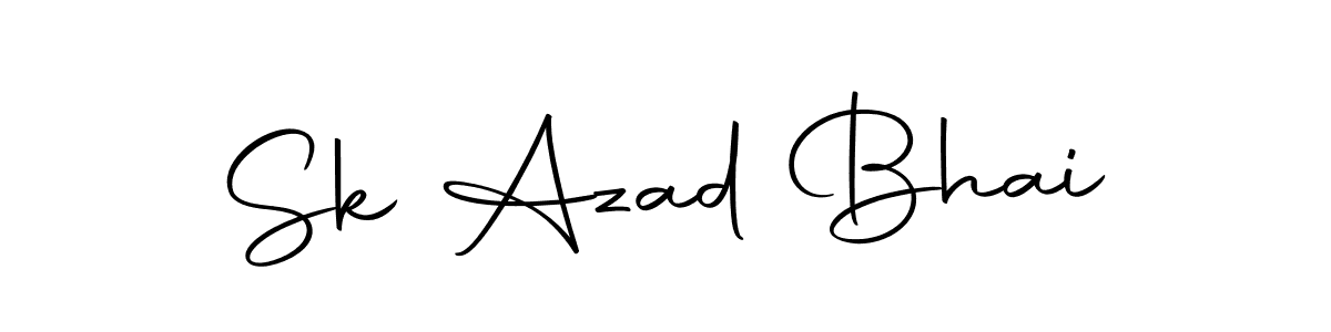 Design your own signature with our free online signature maker. With this signature software, you can create a handwritten (Autography-DOLnW) signature for name Sk Azad Bhai. Sk Azad Bhai signature style 10 images and pictures png