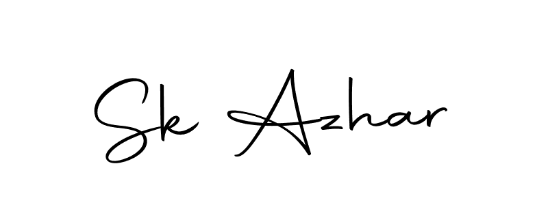 Sk Azhar stylish signature style. Best Handwritten Sign (Autography-DOLnW) for my name. Handwritten Signature Collection Ideas for my name Sk Azhar. Sk Azhar signature style 10 images and pictures png