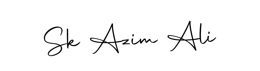 How to make Sk Azim Ali name signature. Use Autography-DOLnW style for creating short signs online. This is the latest handwritten sign. Sk Azim Ali signature style 10 images and pictures png