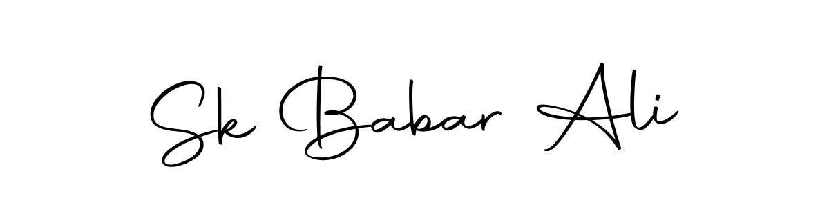 Design your own signature with our free online signature maker. With this signature software, you can create a handwritten (Autography-DOLnW) signature for name Sk Babar Ali. Sk Babar Ali signature style 10 images and pictures png