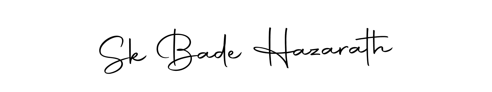 Make a beautiful signature design for name Sk Bade Hazarath. With this signature (Autography-DOLnW) style, you can create a handwritten signature for free. Sk Bade Hazarath signature style 10 images and pictures png