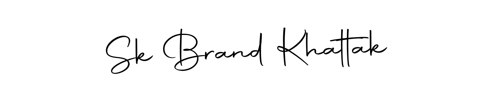 Make a short Sk Brand Khattak signature style. Manage your documents anywhere anytime using Autography-DOLnW. Create and add eSignatures, submit forms, share and send files easily. Sk Brand Khattak signature style 10 images and pictures png