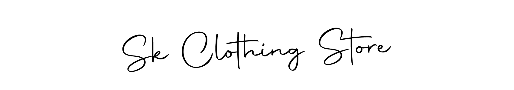 Design your own signature with our free online signature maker. With this signature software, you can create a handwritten (Autography-DOLnW) signature for name Sk Clothing Store. Sk Clothing Store signature style 10 images and pictures png