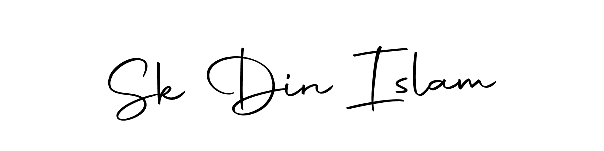 Use a signature maker to create a handwritten signature online. With this signature software, you can design (Autography-DOLnW) your own signature for name Sk Din Islam. Sk Din Islam signature style 10 images and pictures png