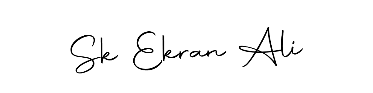 Make a short Sk Ekran Ali signature style. Manage your documents anywhere anytime using Autography-DOLnW. Create and add eSignatures, submit forms, share and send files easily. Sk Ekran Ali signature style 10 images and pictures png