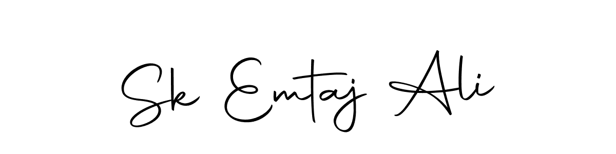 Make a beautiful signature design for name Sk Emtaj Ali. With this signature (Autography-DOLnW) style, you can create a handwritten signature for free. Sk Emtaj Ali signature style 10 images and pictures png