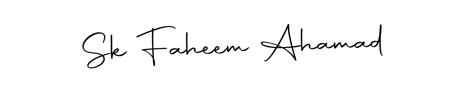 Design your own signature with our free online signature maker. With this signature software, you can create a handwritten (Autography-DOLnW) signature for name Sk Faheem Ahamad. Sk Faheem Ahamad signature style 10 images and pictures png