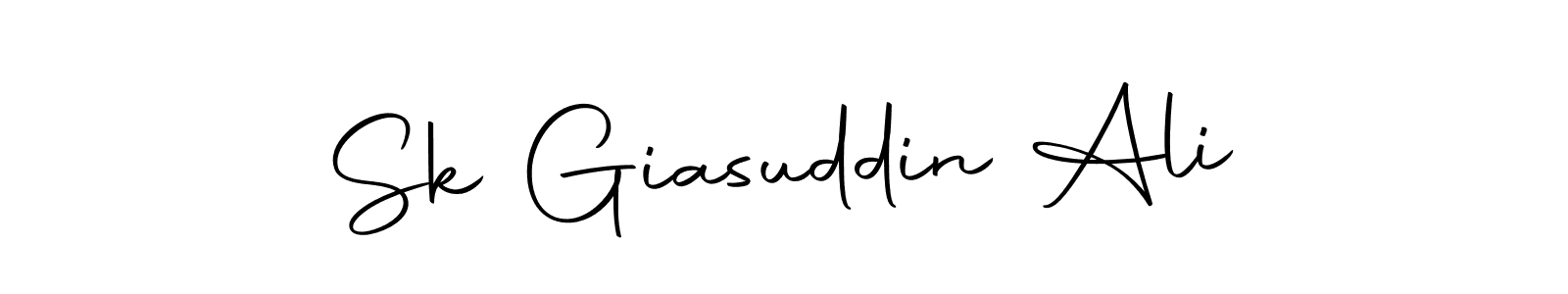 How to make Sk Giasuddin Ali name signature. Use Autography-DOLnW style for creating short signs online. This is the latest handwritten sign. Sk Giasuddin Ali signature style 10 images and pictures png