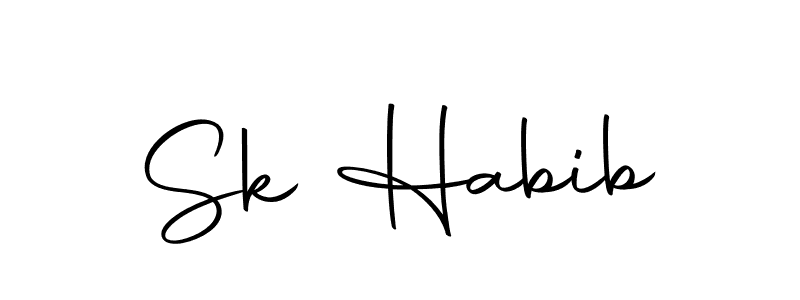 The best way (Autography-DOLnW) to make a short signature is to pick only two or three words in your name. The name Sk Habib include a total of six letters. For converting this name. Sk Habib signature style 10 images and pictures png