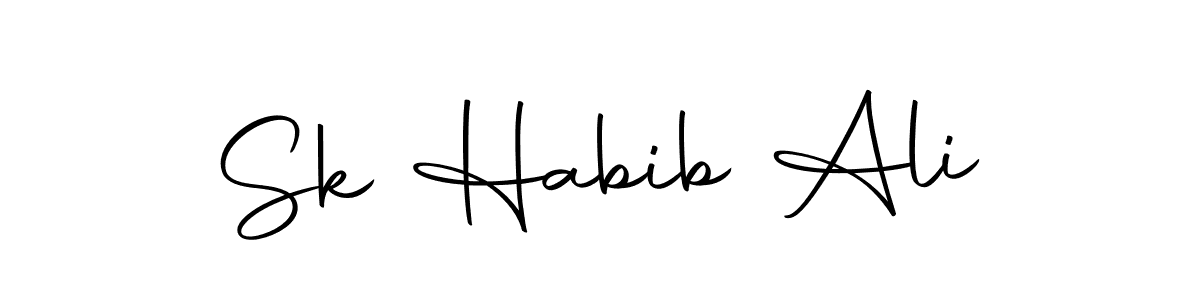 Sk Habib Ali stylish signature style. Best Handwritten Sign (Autography-DOLnW) for my name. Handwritten Signature Collection Ideas for my name Sk Habib Ali. Sk Habib Ali signature style 10 images and pictures png