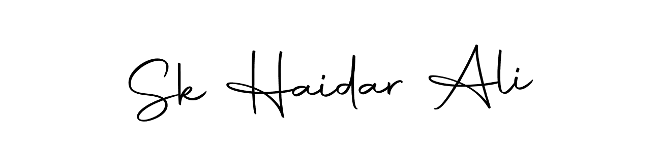 Design your own signature with our free online signature maker. With this signature software, you can create a handwritten (Autography-DOLnW) signature for name Sk Haidar Ali. Sk Haidar Ali signature style 10 images and pictures png