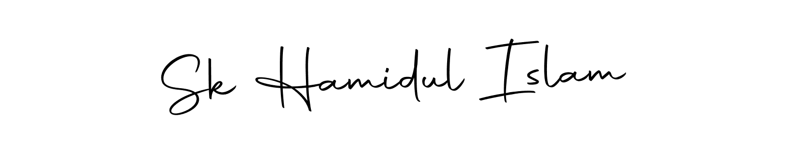 Use a signature maker to create a handwritten signature online. With this signature software, you can design (Autography-DOLnW) your own signature for name Sk Hamidul Islam. Sk Hamidul Islam signature style 10 images and pictures png