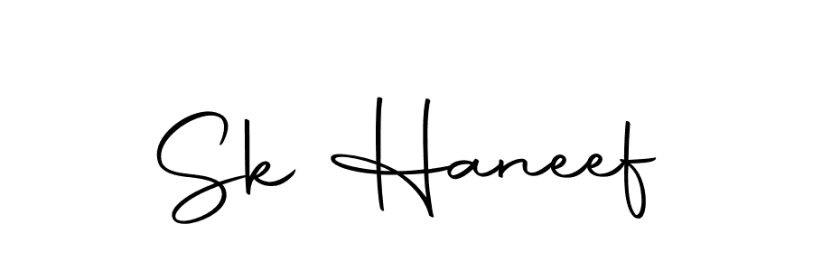 Design your own signature with our free online signature maker. With this signature software, you can create a handwritten (Autography-DOLnW) signature for name Sk Haneef. Sk Haneef signature style 10 images and pictures png