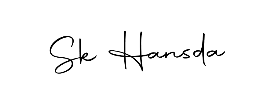 Sk Hansda stylish signature style. Best Handwritten Sign (Autography-DOLnW) for my name. Handwritten Signature Collection Ideas for my name Sk Hansda. Sk Hansda signature style 10 images and pictures png