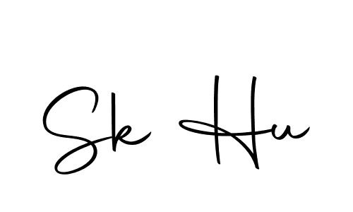 You should practise on your own different ways (Autography-DOLnW) to write your name (Sk Hu) in signature. don't let someone else do it for you. Sk Hu signature style 10 images and pictures png