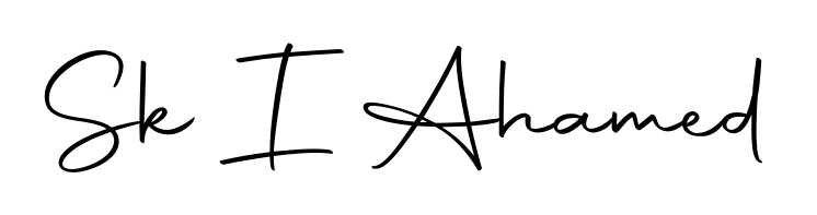 How to make Sk I Ahamed signature? Autography-DOLnW is a professional autograph style. Create handwritten signature for Sk I Ahamed name. Sk I Ahamed signature style 10 images and pictures png