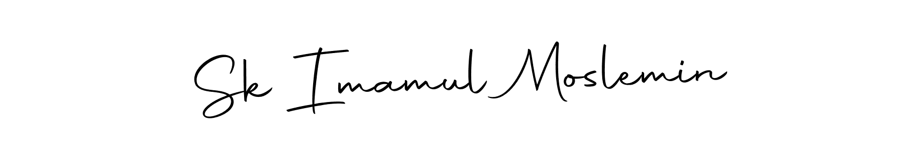 Create a beautiful signature design for name Sk Imamul Moslemin. With this signature (Autography-DOLnW) fonts, you can make a handwritten signature for free. Sk Imamul Moslemin signature style 10 images and pictures png