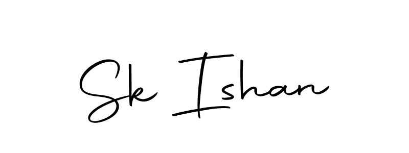 Create a beautiful signature design for name Sk Ishan. With this signature (Autography-DOLnW) fonts, you can make a handwritten signature for free. Sk Ishan signature style 10 images and pictures png
