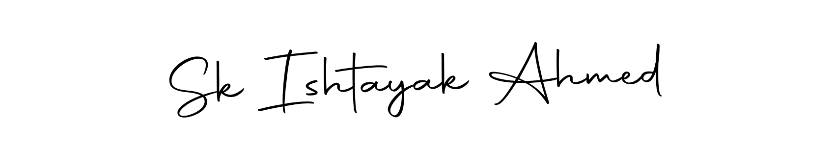 This is the best signature style for the Sk Ishtayak Ahmed name. Also you like these signature font (Autography-DOLnW). Mix name signature. Sk Ishtayak Ahmed signature style 10 images and pictures png