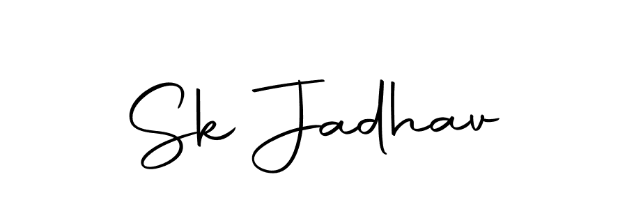 Create a beautiful signature design for name Sk Jadhav. With this signature (Autography-DOLnW) fonts, you can make a handwritten signature for free. Sk Jadhav signature style 10 images and pictures png