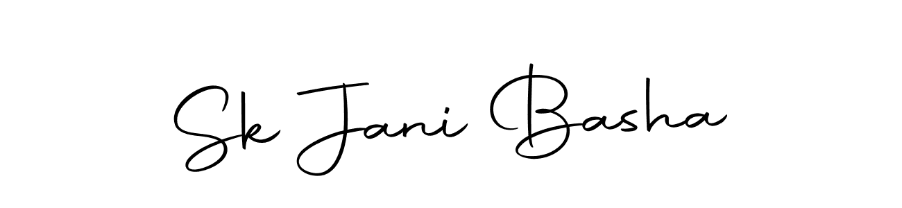 Design your own signature with our free online signature maker. With this signature software, you can create a handwritten (Autography-DOLnW) signature for name Sk Jani Basha. Sk Jani Basha signature style 10 images and pictures png