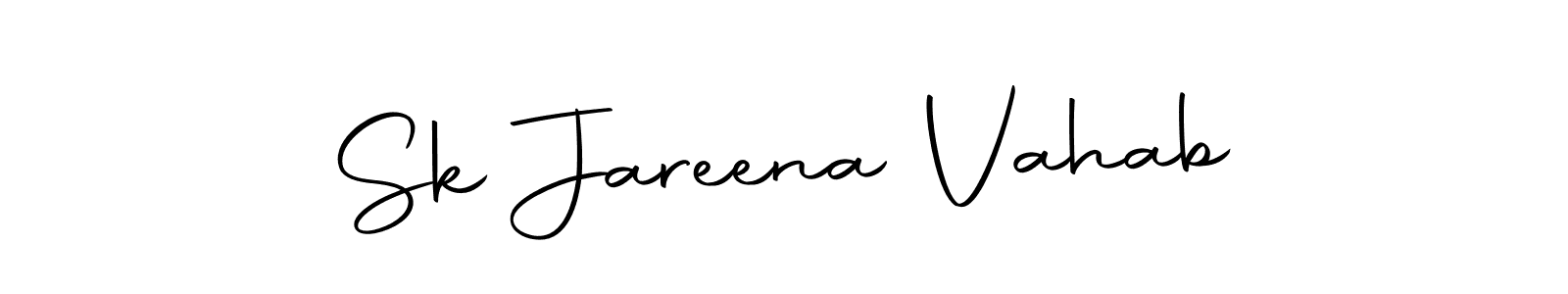 Design your own signature with our free online signature maker. With this signature software, you can create a handwritten (Autography-DOLnW) signature for name Sk Jareena Vahab. Sk Jareena Vahab signature style 10 images and pictures png