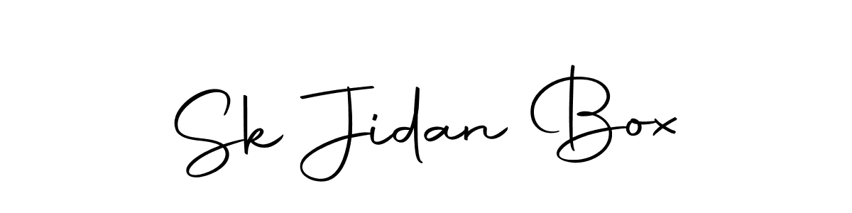 How to make Sk Jidan Box name signature. Use Autography-DOLnW style for creating short signs online. This is the latest handwritten sign. Sk Jidan Box signature style 10 images and pictures png