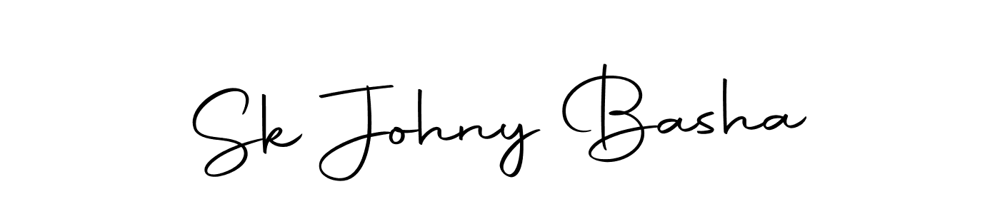 How to make Sk Johny Basha name signature. Use Autography-DOLnW style for creating short signs online. This is the latest handwritten sign. Sk Johny Basha signature style 10 images and pictures png