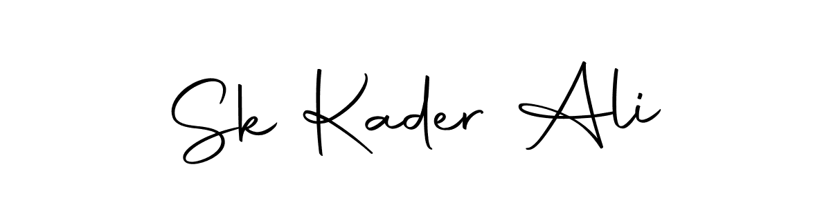 Also we have Sk Kader Ali name is the best signature style. Create professional handwritten signature collection using Autography-DOLnW autograph style. Sk Kader Ali signature style 10 images and pictures png