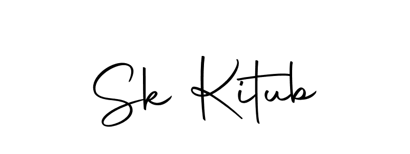 You should practise on your own different ways (Autography-DOLnW) to write your name (Sk Kitub) in signature. don't let someone else do it for you. Sk Kitub signature style 10 images and pictures png