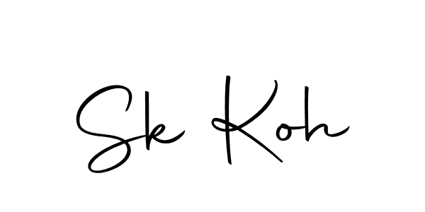 Sk Koh stylish signature style. Best Handwritten Sign (Autography-DOLnW) for my name. Handwritten Signature Collection Ideas for my name Sk Koh. Sk Koh signature style 10 images and pictures png