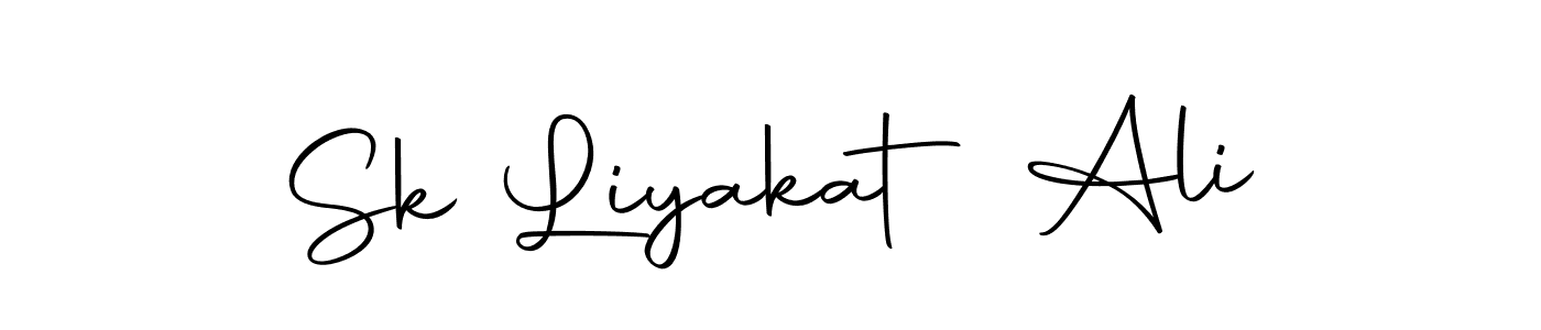 Create a beautiful signature design for name Sk Liyakat Ali. With this signature (Autography-DOLnW) fonts, you can make a handwritten signature for free. Sk Liyakat Ali signature style 10 images and pictures png