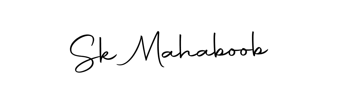 Design your own signature with our free online signature maker. With this signature software, you can create a handwritten (Autography-DOLnW) signature for name Sk Mahaboob. Sk Mahaboob signature style 10 images and pictures png