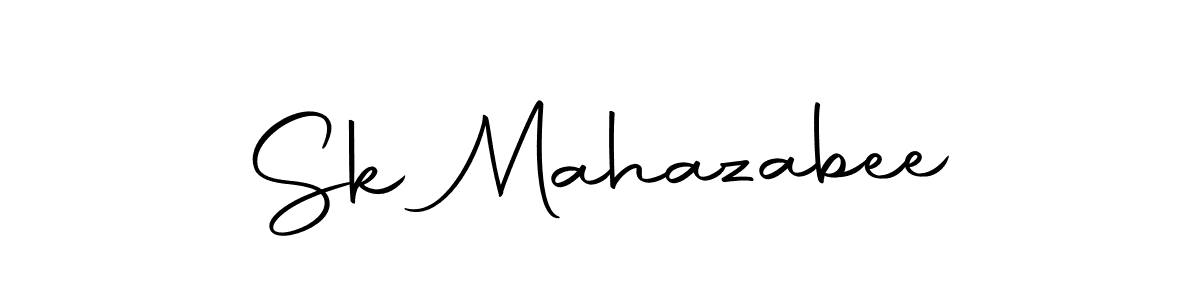 Also we have Sk Mahazabee name is the best signature style. Create professional handwritten signature collection using Autography-DOLnW autograph style. Sk Mahazabee signature style 10 images and pictures png