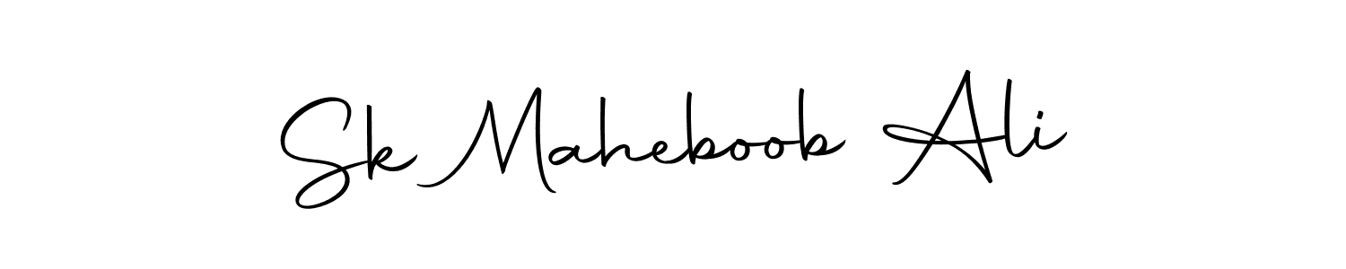 Design your own signature with our free online signature maker. With this signature software, you can create a handwritten (Autography-DOLnW) signature for name Sk Maheboob Ali. Sk Maheboob Ali signature style 10 images and pictures png