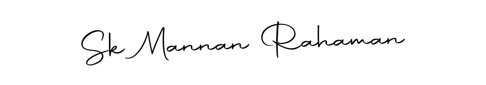 Create a beautiful signature design for name Sk Mannan Rahaman. With this signature (Autography-DOLnW) fonts, you can make a handwritten signature for free. Sk Mannan Rahaman signature style 10 images and pictures png
