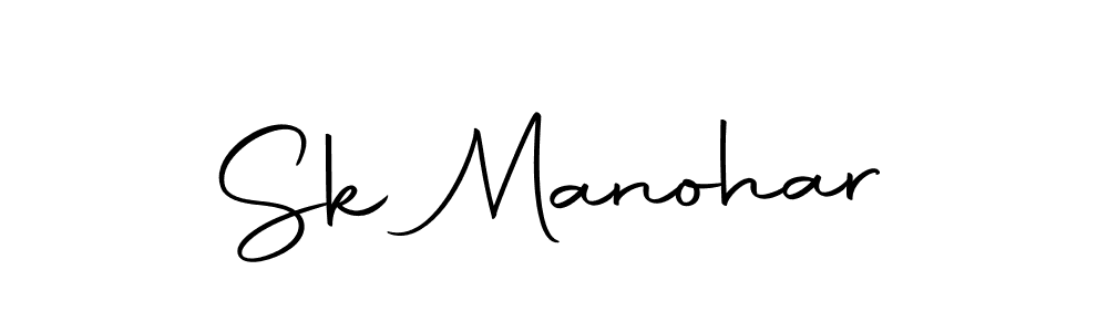 Create a beautiful signature design for name Sk Manohar. With this signature (Autography-DOLnW) fonts, you can make a handwritten signature for free. Sk Manohar signature style 10 images and pictures png