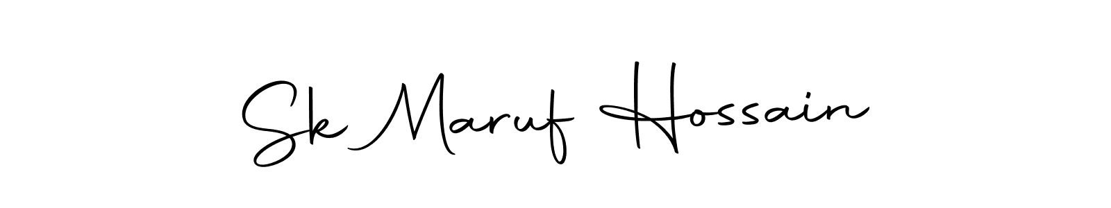Create a beautiful signature design for name Sk Maruf Hossain. With this signature (Autography-DOLnW) fonts, you can make a handwritten signature for free. Sk Maruf Hossain signature style 10 images and pictures png